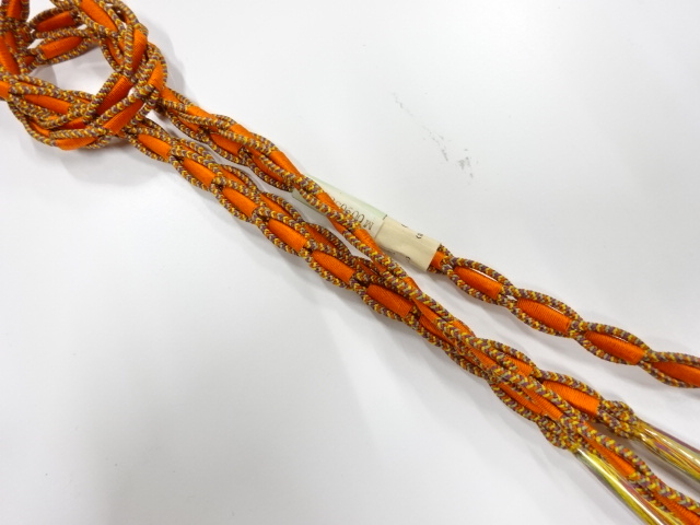 未使用品　正絹　手組帯締め